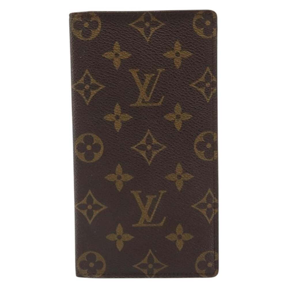 Louis Vuitton Monogram Porte Valeurs Cartes Credit Wallet Brown